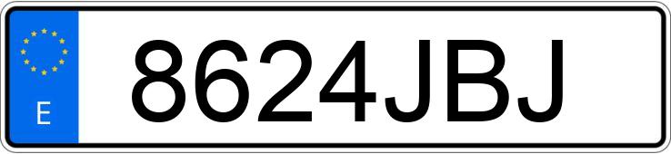 Numer rejestracyjny 8624JBJ posiada RENAULT KANGOO