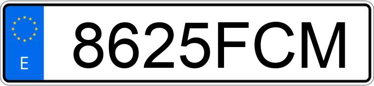 Numer rejestracyjny 8625FCM posiada AUDI A6