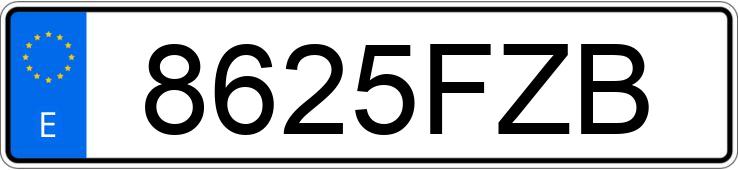 Numer rejestracyjny 8625FZB posiada BMW SERIE 5