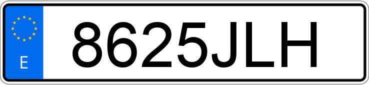 Numer rejestracyjny 8625JLH posiada VOLKSWAGEN GOLF