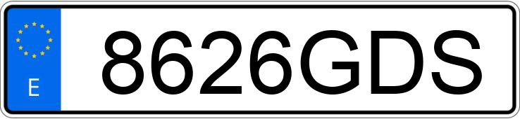 Numer rejestracyjny 8626GDS posiada FIAT SCUDO