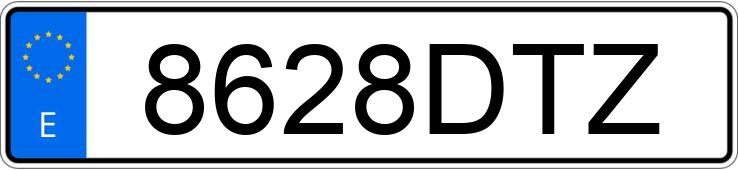 Numer rejestracyjny 8628DTZ posiada RENAULT MASTER