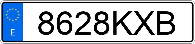 Numer rejestracyjny 8628KXB posiada RENAULT MASTER