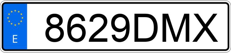 Numer rejestracyjny 8629DMX posiada PEUGEOT 807