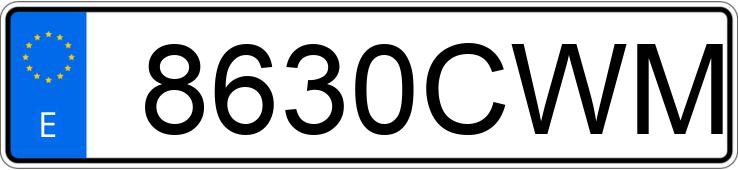 Numer rejestracyjny 8630CWM posiada HYUNDAI ACCENT