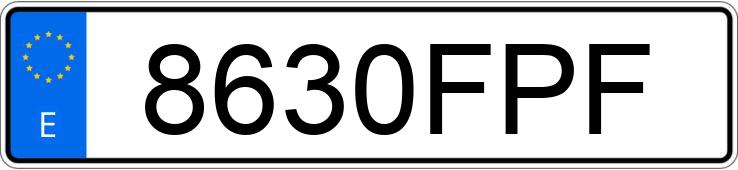 Numer rejestracyjny 8630FPF posiada LEXUS IS 220D