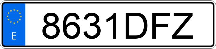 Numer rejestracyjny 8631DFZ posiada MERCEDES E 300 (210)