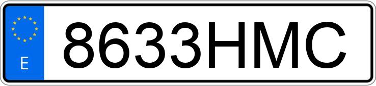 Numer rejestracyjny 8633HMC posiada CHEVROLET-GM CRUZE