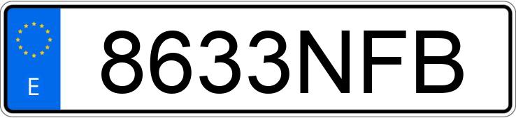 Numer rejestracyjny 8633NFB posiada HYUNDAI TUCSON