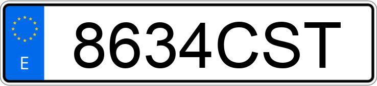 Numer rejestracyjny 8634CST posiada RENAULT SCENIC Numer rejestracyjny 8634CST posiada RENAULT SCENIC