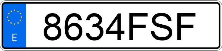 Numer rejestracyjny 8634FSF posiada AUDI A6