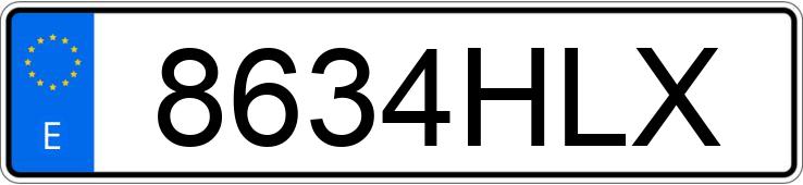 Numer rejestracyjny 8634HLX posiada HYUNDAI I30