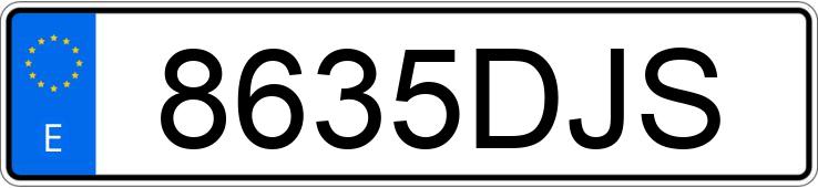 Numer rejestracyjny 8635DJS posiada BMW SERIE 1