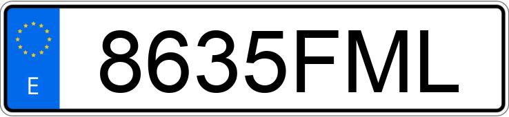 Numer rejestracyjny 8635FML posiada VOLVO C30