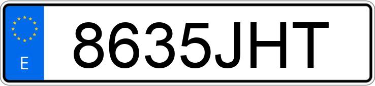 Numer rejestracyjny 8635JHT posiada AUDI A3 SPORTBACK