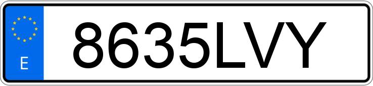 Numer rejestracyjny 8635LVY posiada DACIA SANDERO