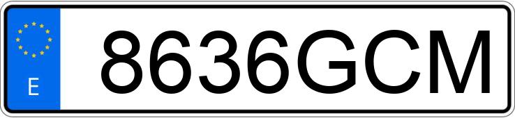 Numer rejestracyjny 8636GCM posiada CITROEN C2