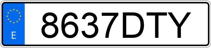 Numer rejestracyjny 8637DTY posiada FORD FOCUS Numer rejestracyjny 8637DTY posiada FORD FOCUS