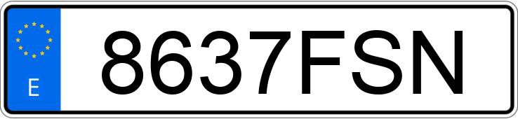 Numer rejestracyjny 8637FSN posiada SAAB 9-3 Numer rejestracyjny 8637FSN posiada SAAB 9-3