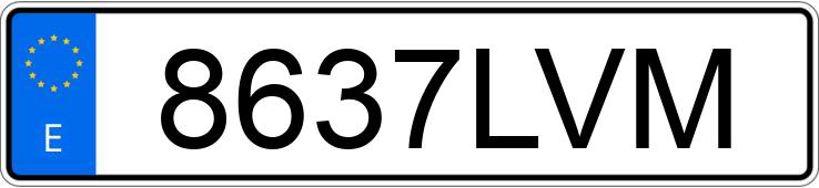 Numer rejestracyjny 8637LVM posiada MERCEDES GLA (247)