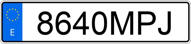 Numer rejestracyjny 8640MPJ posiada MERCEDES GLC (254)