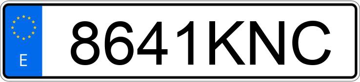 Numer rejestracyjny 8641KNC posiada SKODA OCTAVIA