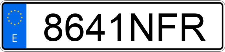 Numer rejestracyjny 8641NFR posiada BMW X3