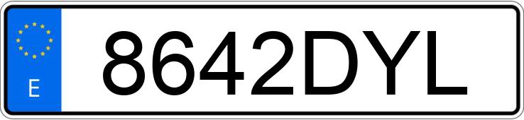 Numer rejestracyjny 8642DYL posiada MITSUBISHI PAJERO