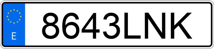 Numer rejestracyjny 8643LNK posiada SKODA OCTAVIA