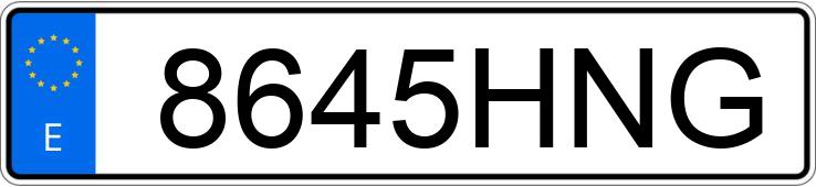 Numer rejestracyjny 8645HNG posiada HYUNDAI I30