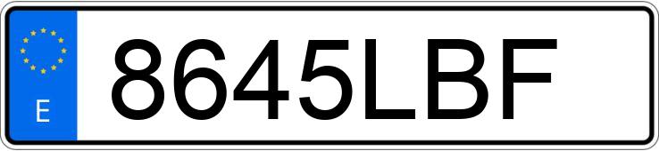 Numer rejestracyjny 8645LBF posiada VOLKSWAGEN CRAFTER