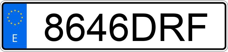 Numer rejestracyjny 8646DRF posiada SEAT LEON