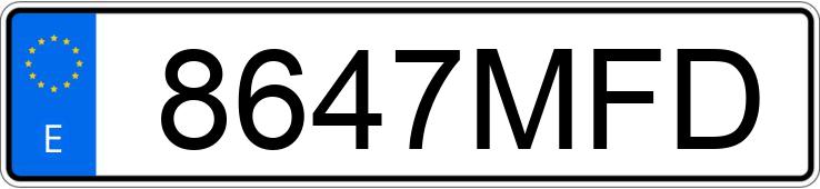 Numer rejestracyjny 8647MFD posiada KIA NIRO Numer rejestracyjny 8647MFD posiada KIA NIRO