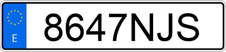 Numer rejestracyjny 8647NJS posiada VOLVO XC60