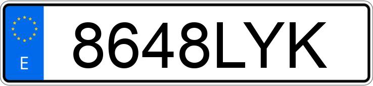 Numer rejestracyjny 8648LYK posiada KIA NIRO