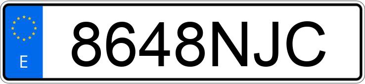 Numer rejestracyjny 8648NJC posiada BMW X2