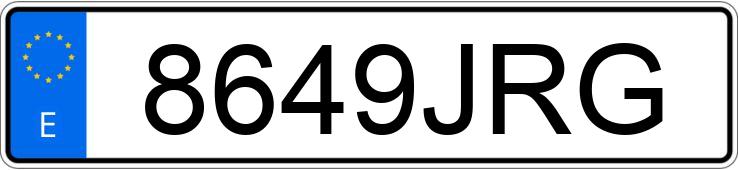 Numer rejestracyjny 8649JRG posiada AUDI A3