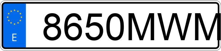 Numer rejestracyjny 8650MWM posiada BMW X1