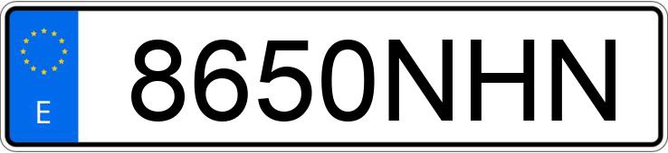 Numer rejestracyjny 8650NHN posiada BMW SERIE 8