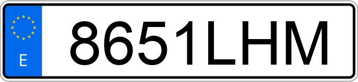 Numer rejestracyjny 8651LHM posiada SEAT LEON