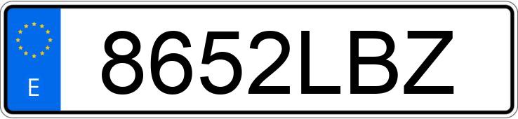 Il numero di registrazione 8652LBZ ha JAGUAR XK Il numero di registrazione 8652LBZ ha JAGUAR XK