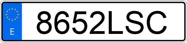 El número de registro 8652LSC tiene HYUNDAI TUCSON