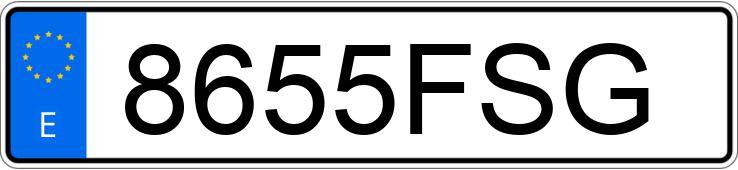 Numer rejestracyjny 8655FSG posiada BMW X5