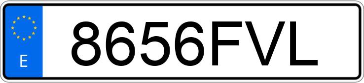 Numer rejestracyjny 8656FVL posiada VOLKSWAGEN GOLF