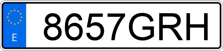 Numer rejestracyjny 8657GRH posiada KTM ENDURO 250