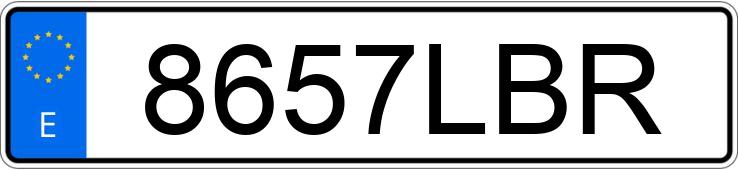 Numer rejestracyjny 8657LBR posiada VOLKSWAGEN CRAFTER