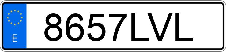 Numer rejestracyjny 8657LVL posiada AUDI Q3 SPORTBACK