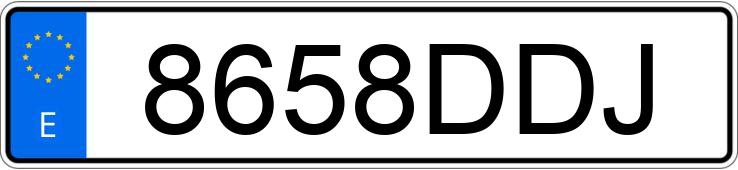 Numer rejestracyjny 8658DDJ posiada SKODA OCTAVIA
