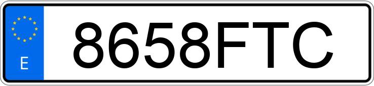 Numer rejestracyjny 8658FTC posiada VOLKSWAGEN TOURAN