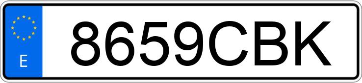 Numer rejestracyjny 8659CBK posiada FORD TRANSIT